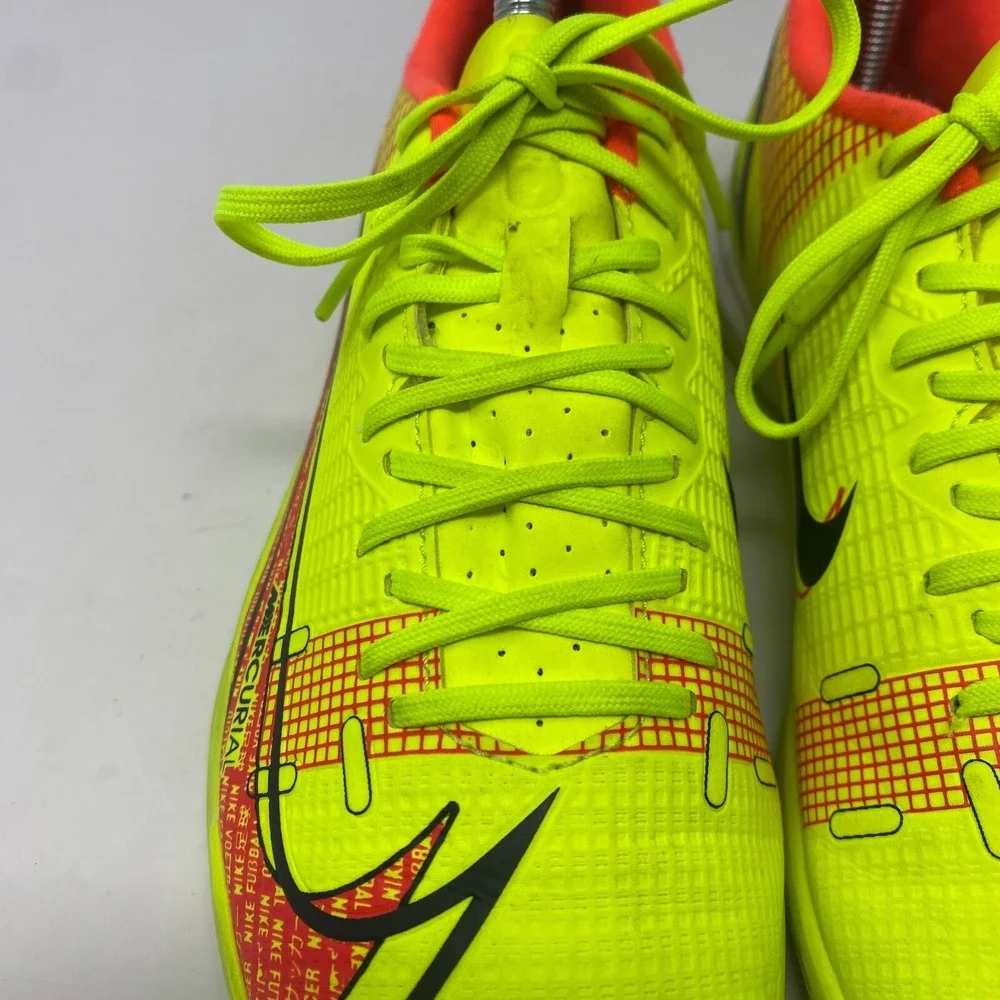 Nike Mercurial Vapor 14 Yellow Running Soccer Cleats CV0973-760 Men's Size‎ 6.5